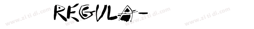 标小智无界黑 Regula字体转换